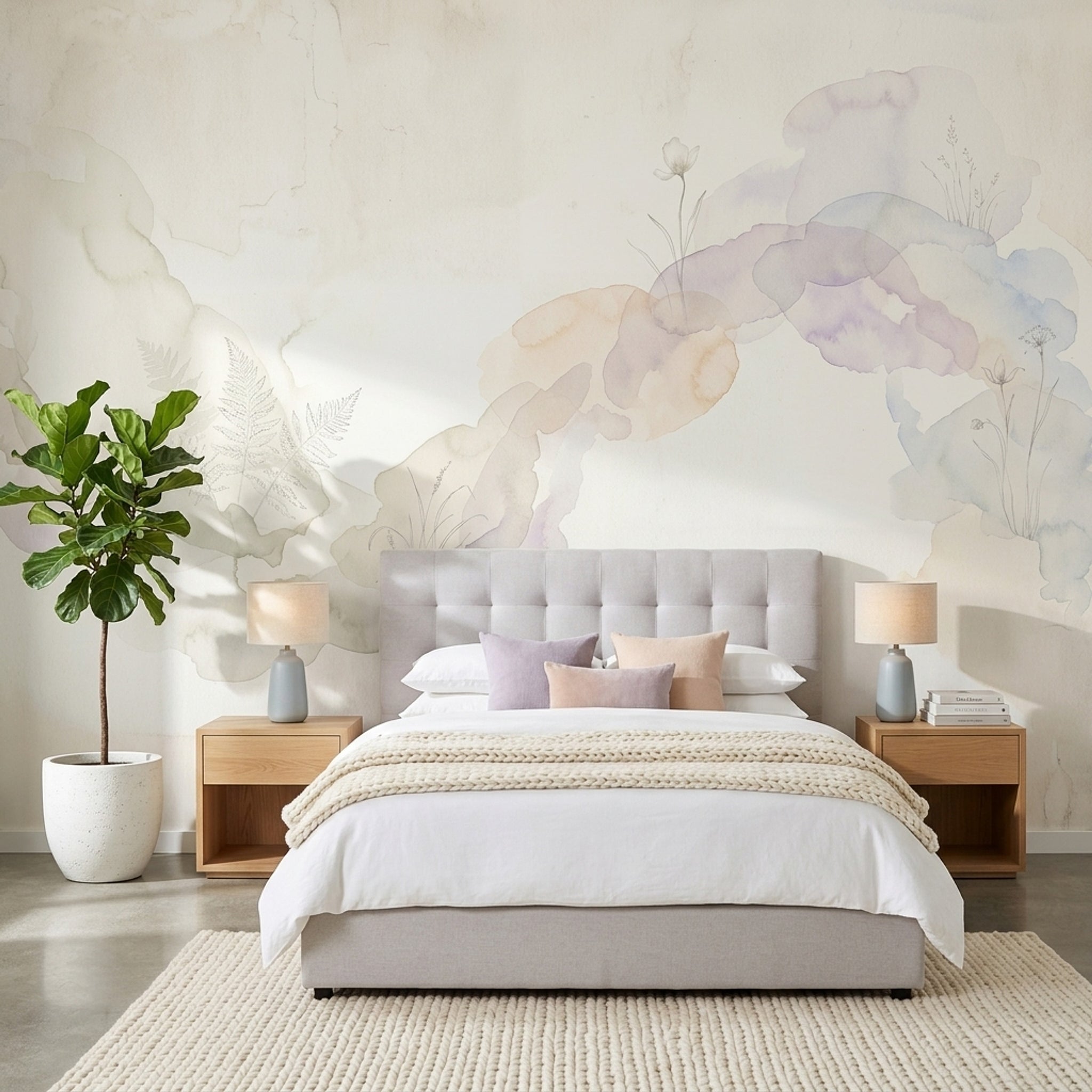 Paper Texture Wallpaper Textured Neutral Removable Wall Decor
