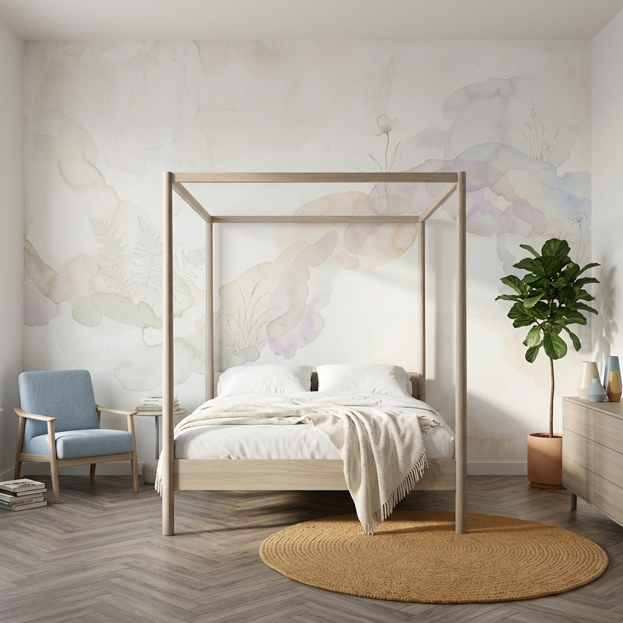 Paper Texture Wallpaper Textured Neutral Removable Wall Decor