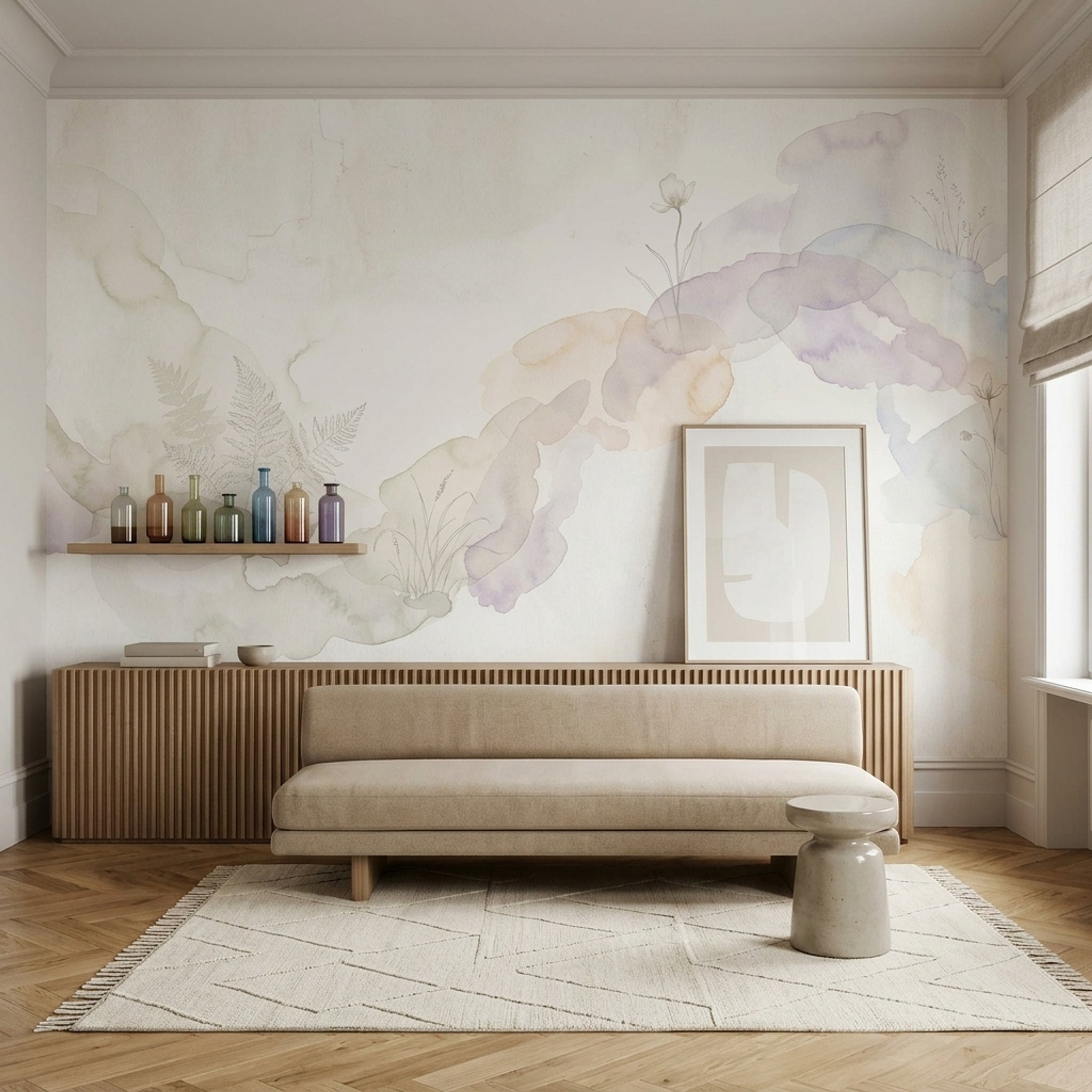 Paper Texture Wallpaper Textured Neutral Removable Wall Decor