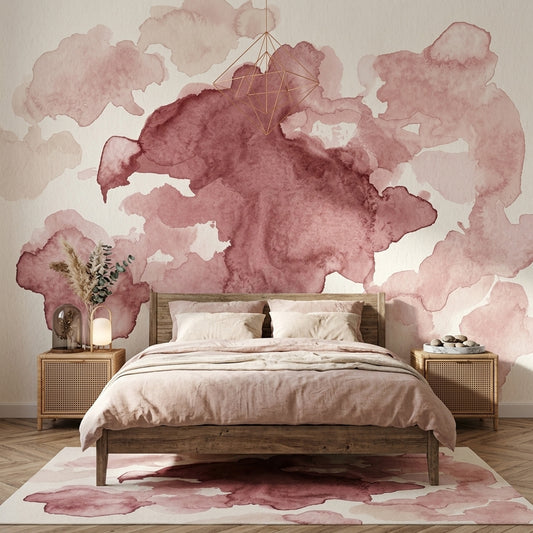 Paper Texture Wallpaper Watercolor Removable Abstract Wall Decor