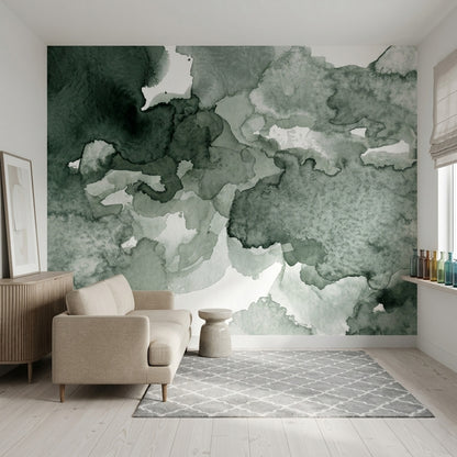Paper Texture Wallpaper Ink Wash Watercolor Removable Wall Decor