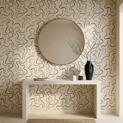 Japandi Wallpaper Zen Minimalist Removable Wall Decor