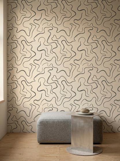 Japandi Wallpaper Zen Minimalist Removable Wall Decor