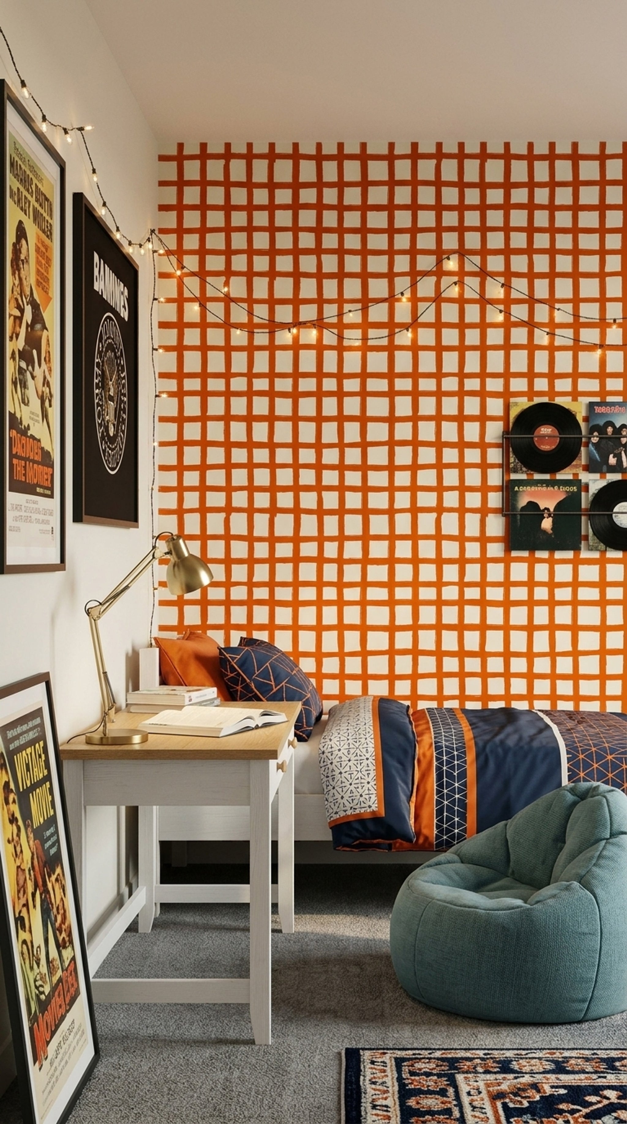 Abstract Pattern Wallpaper Modern Abstract Removable Minimal Pattern Wall Decor