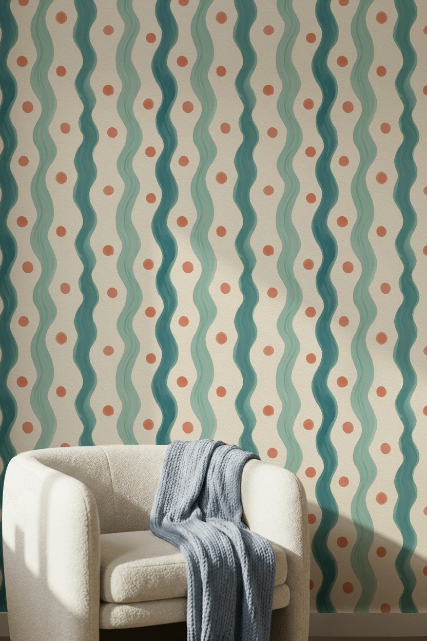 Watercolor Texture Wallpaper Painted Texture Removable Textured Paper Wall Decor