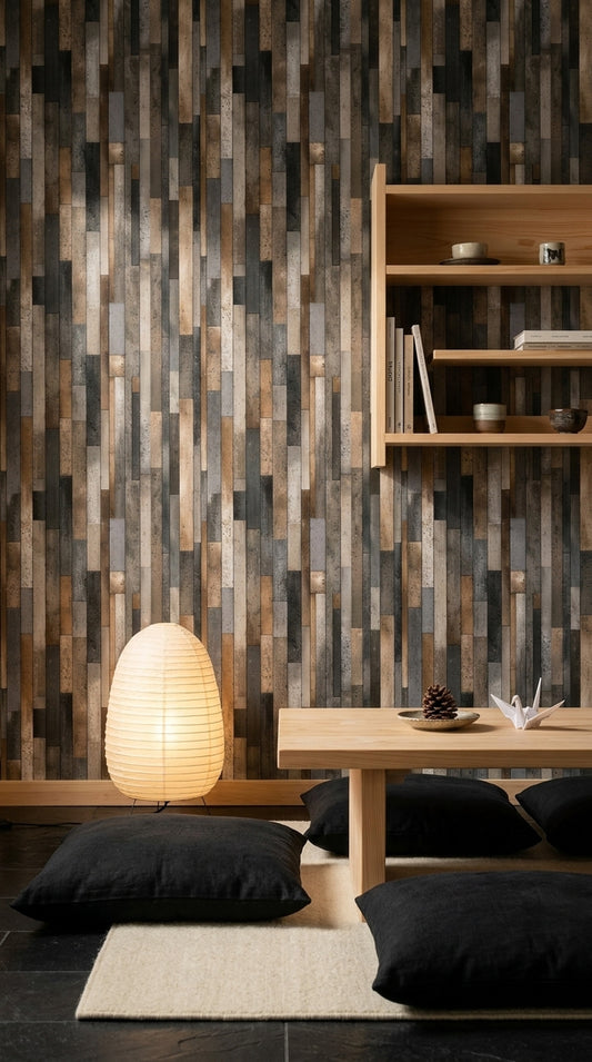 Industrial Wallpaper Concrete Charcoal Gray Removable Wall Decor