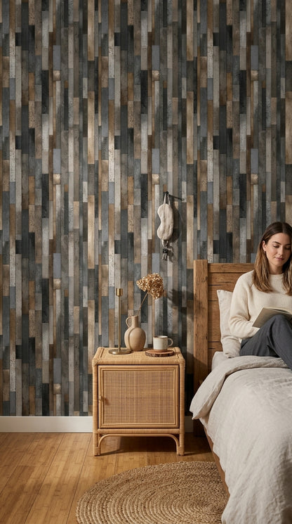 Industrial Wallpaper Concrete Charcoal Gray Removable Wall Decor