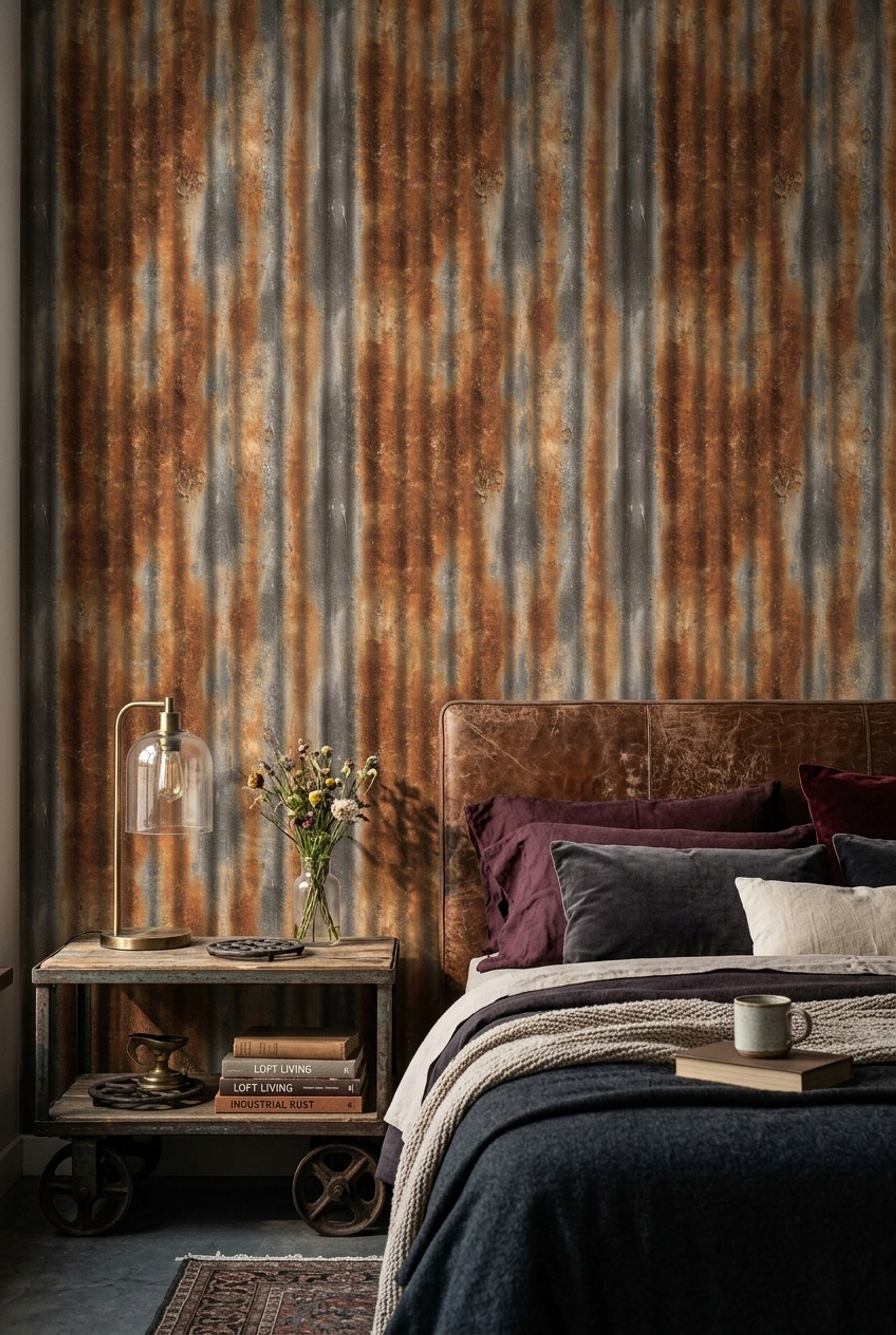 Concrete Wall Wallpaper Cement Wall Industrial Decorative Mural