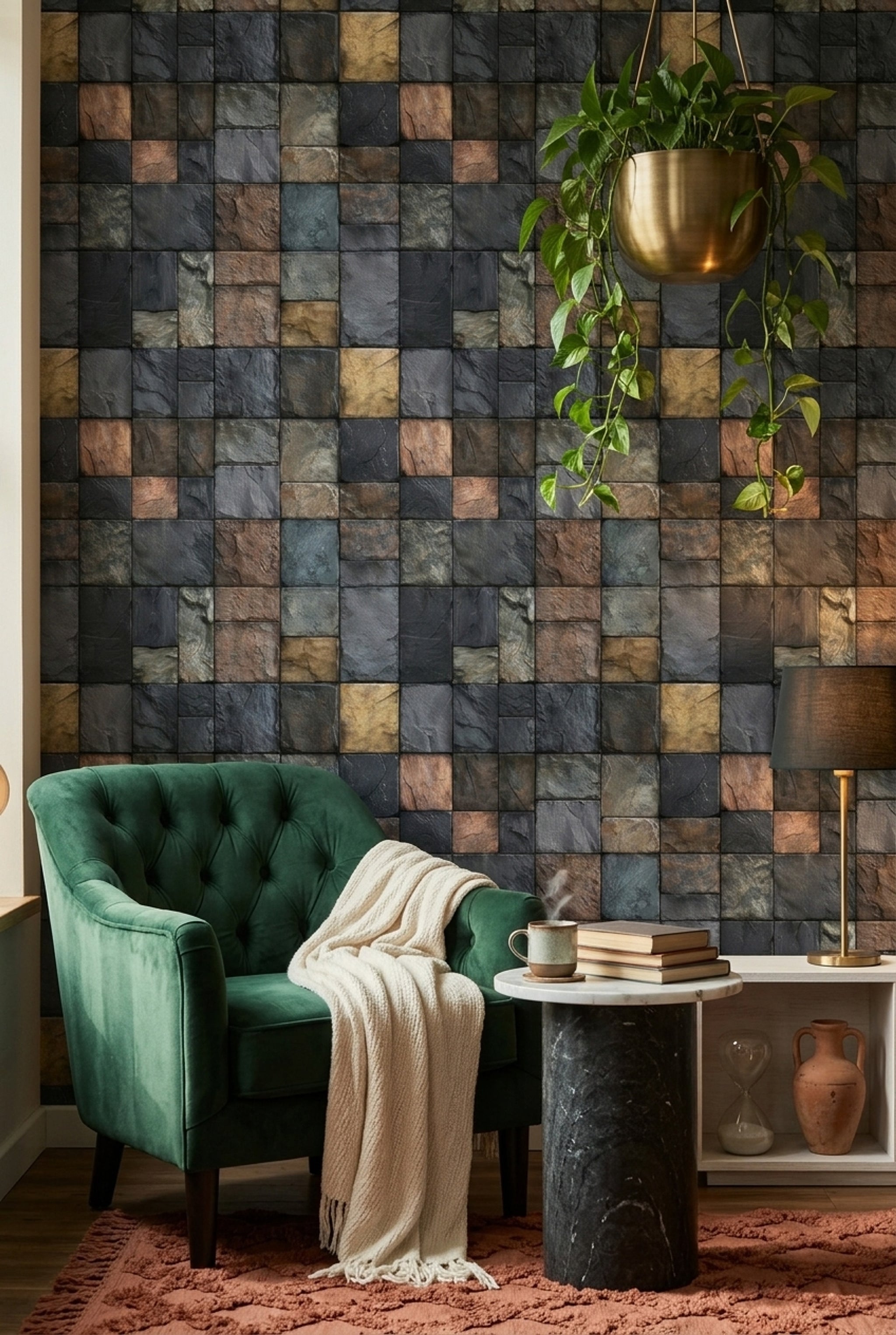 Stone Wall Wallpaper Stone Wall Removable Stone Wall Wall Decor