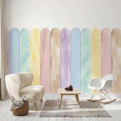 White Background Wallpaper Minimalist Modern Wall Mural