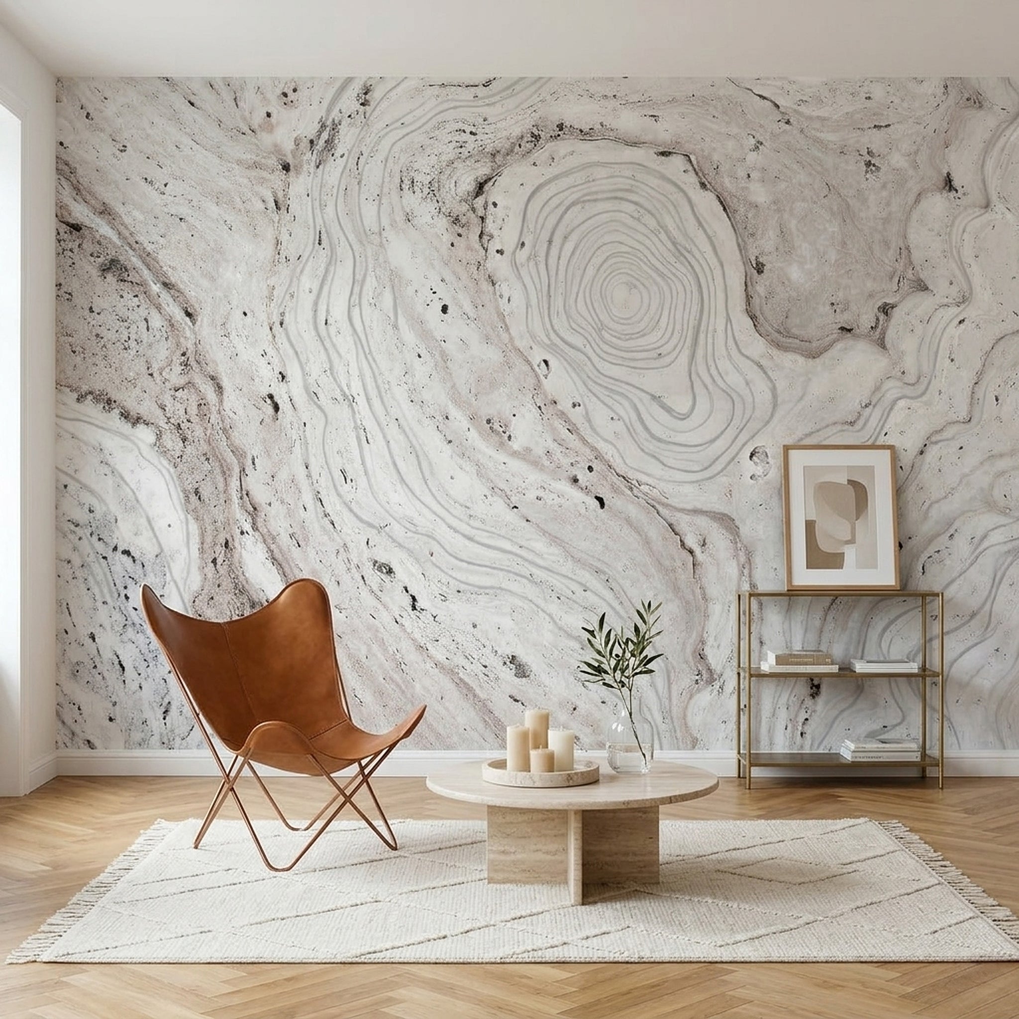 Marble Wallpaper Stone Texture Removable Topographic Lines Wall Decor