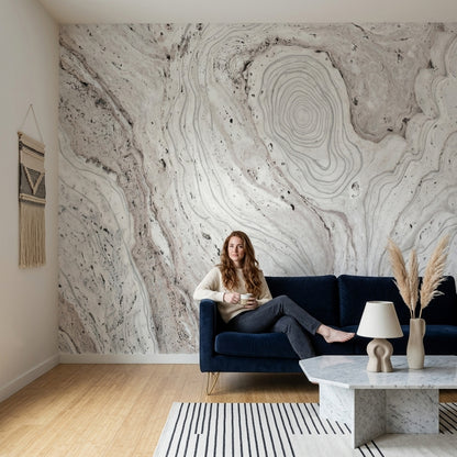 Marble Wallpaper Stone Texture Removable Topographic Lines Wall Decor