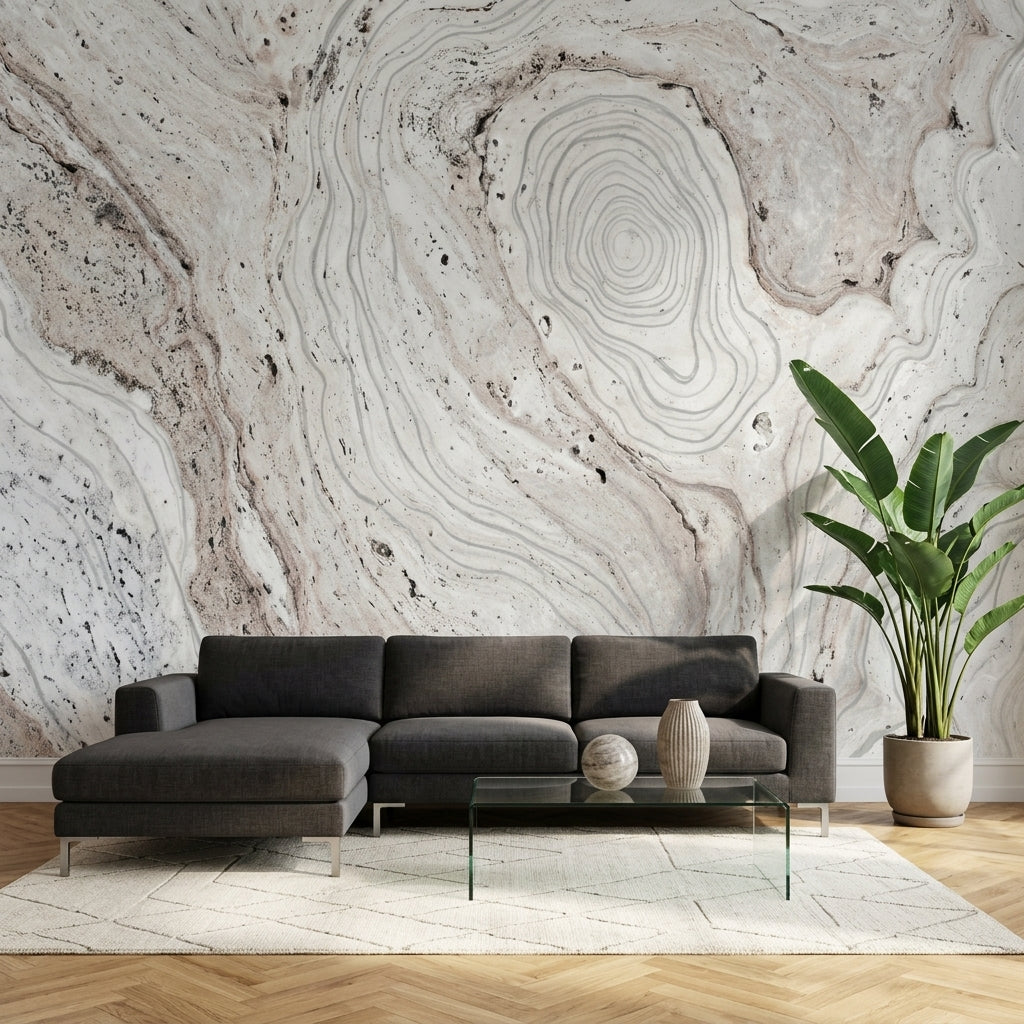 Marble Wallpaper Stone Texture Removable Topographic Lines Wall Decor
