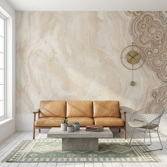Agate Rings Wallpaper Onyx Geode Wall Mural