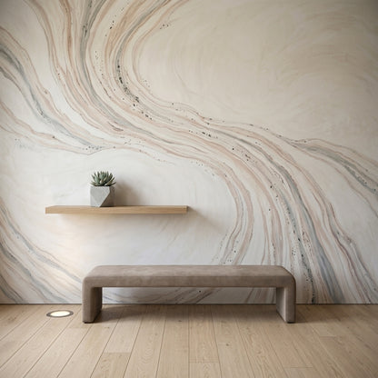 Marble Wallpaper Abstract Stone Veining Removable Wall Decor