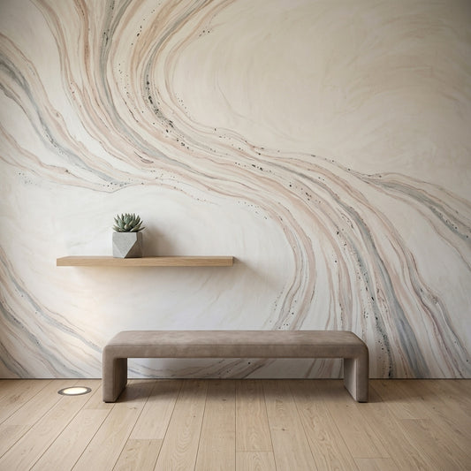 Marble Wallpaper Abstract Stone Veining Removable Wall Decor