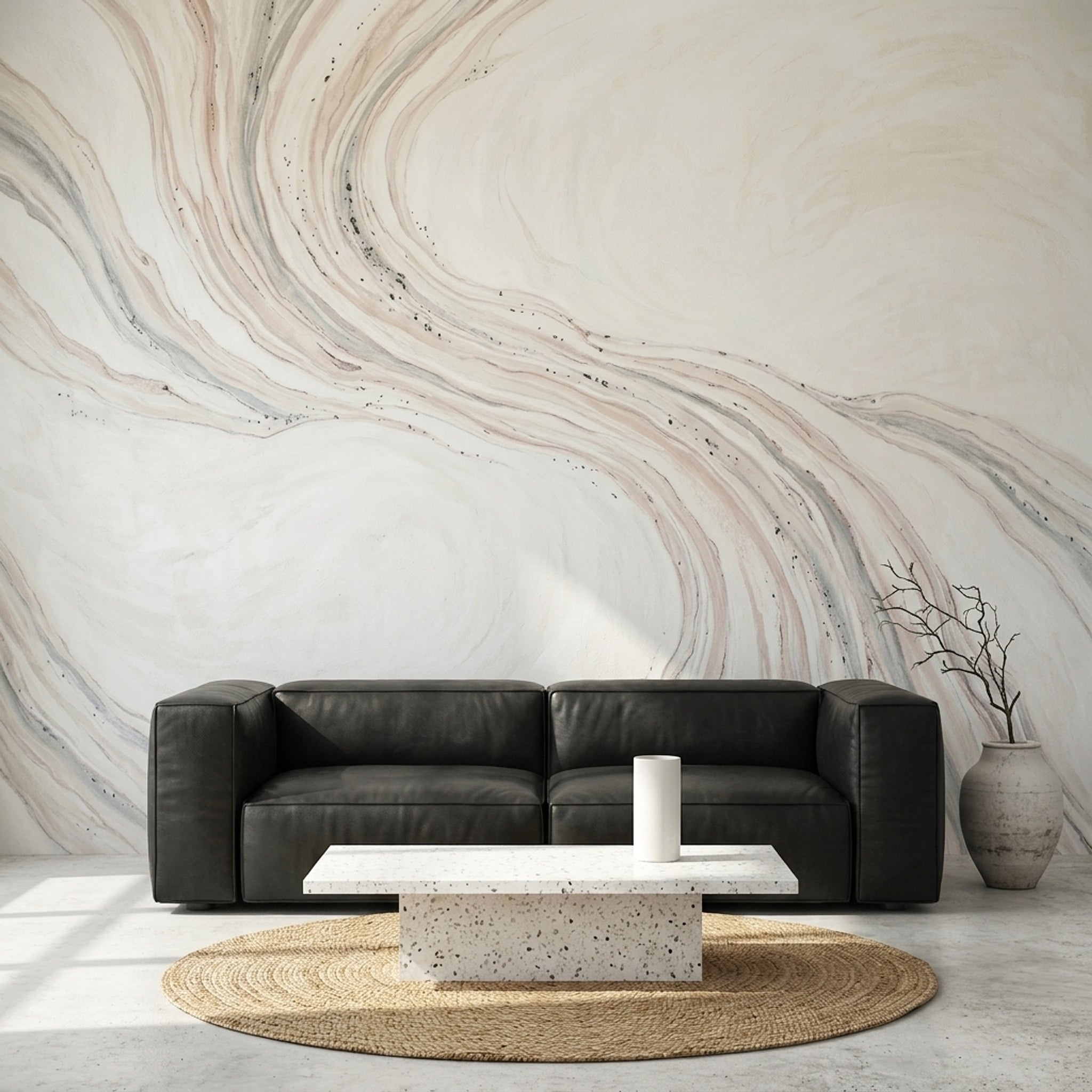 Marble Wallpaper Abstract Stone Veining Removable Wall Decor