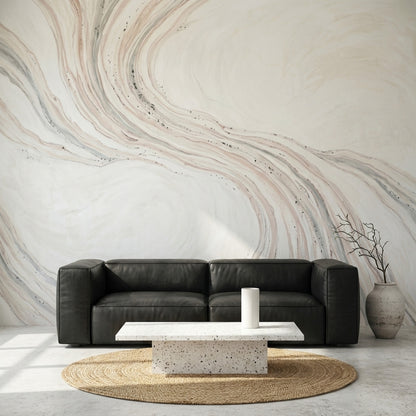 Marble Wallpaper Abstract Stone Veining Removable Wall Decor