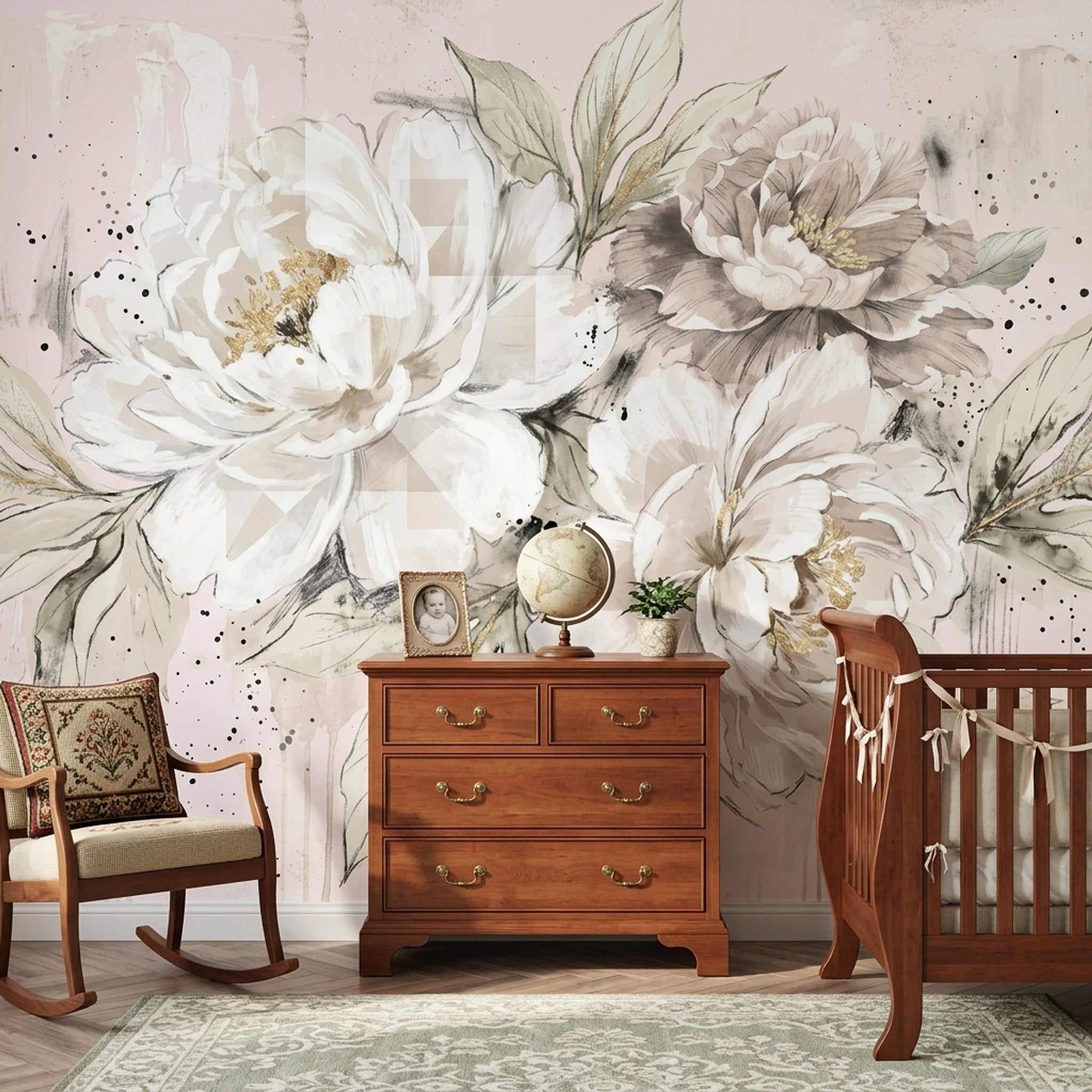 Watercolor Texture Wallpaper Painted Surface Wash Effect Wall Mural
