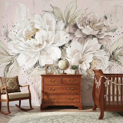Watercolor Texture Wallpaper Painted Surface Wash Effect Wall Mural