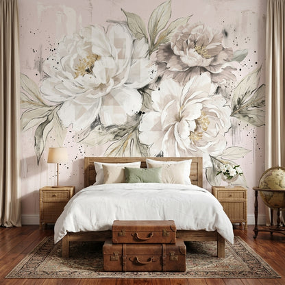 Watercolor Texture Wallpaper Painted Surface Wash Effect Wall Mural