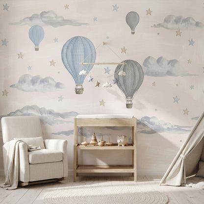 White Background Wallpaper Minimal Nursery Removable Watercolor Wall Decor