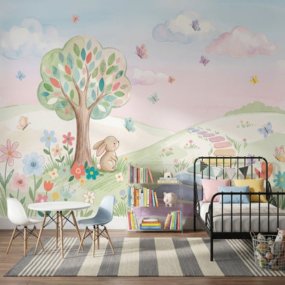 Watercolor Texture Wallpaper Pastel Removable Wall Decor