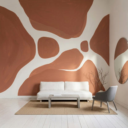 White Background Wallpaper Neutral Minimal Wall Mural