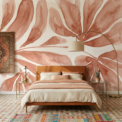 Watercolor Wallpaper Tropical Leaves Botanical Wall Mural