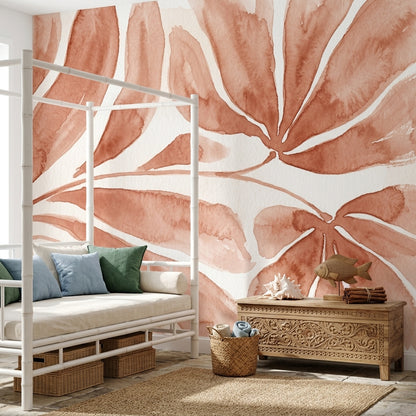 Watercolor Wallpaper Tropical Leaves Botanical Wall Mural