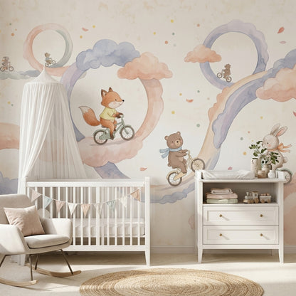 Paper Texture Wallpaper Watercolor Pastel Wall Mural