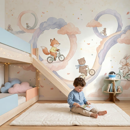Paper Texture Wallpaper Watercolor Pastel Wall Mural