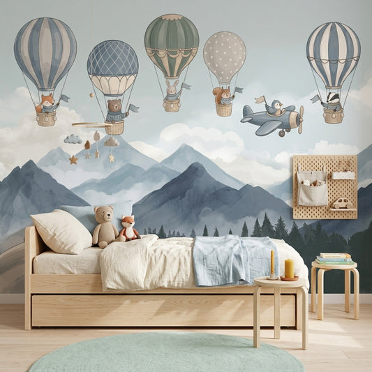 Watercolor Texture Wallpaper Storybook Nursery Removable Wall Decor