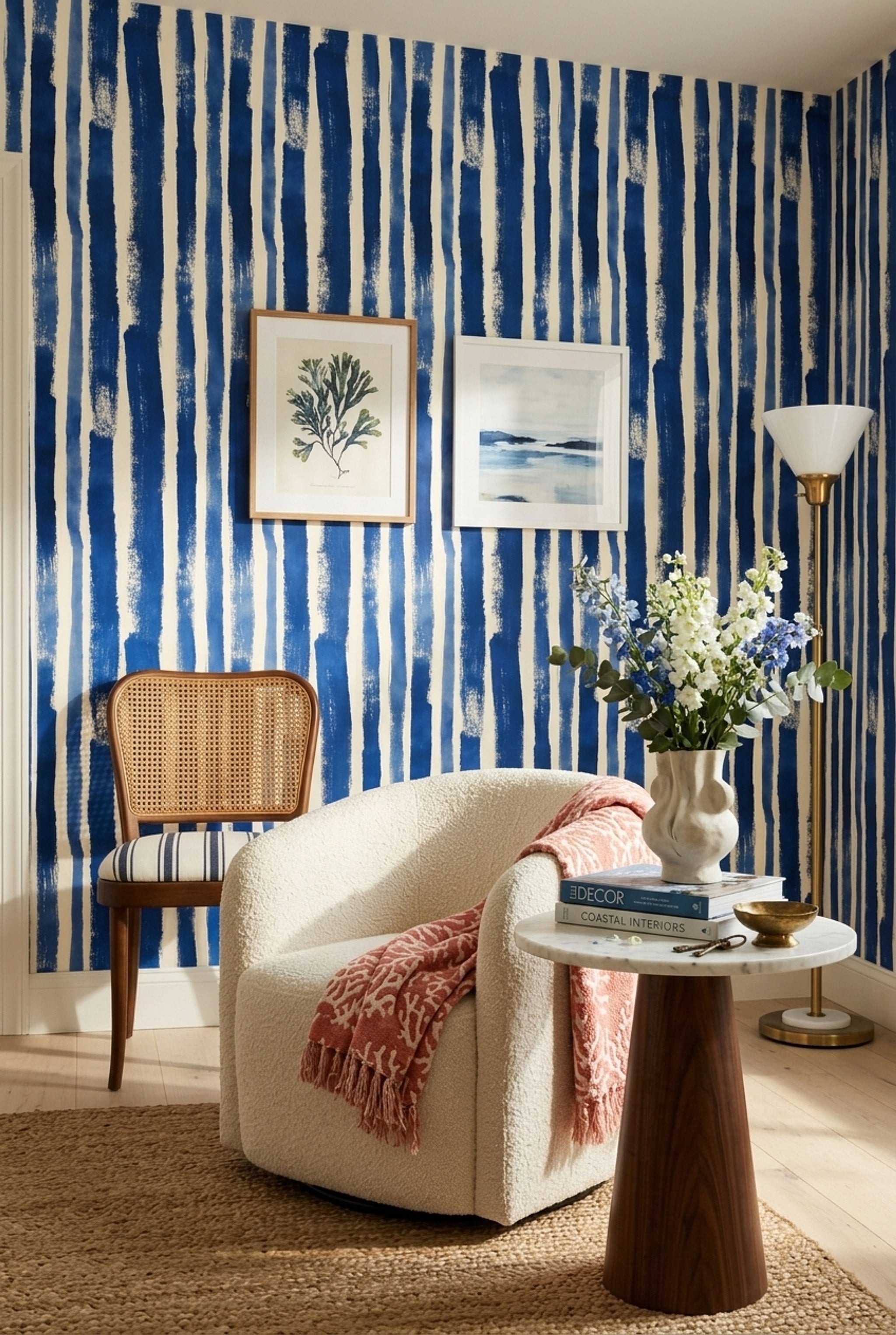 White Background Wallpaper Neutral Minimal Decorative Mural