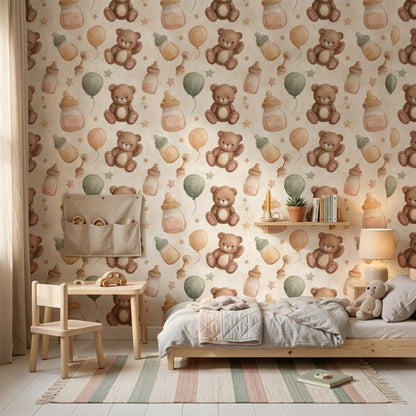 Paper Texture Wallpaper Muted Green Removable Wall Decor