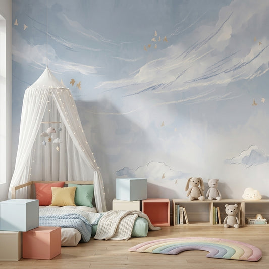 Blue Sky Clouds Wallpaper Sky Clouds Blue Sky Removable Wall Decor