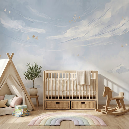 Blue Sky Clouds Wallpaper Sky Clouds Blue Sky Removable Wall Decor