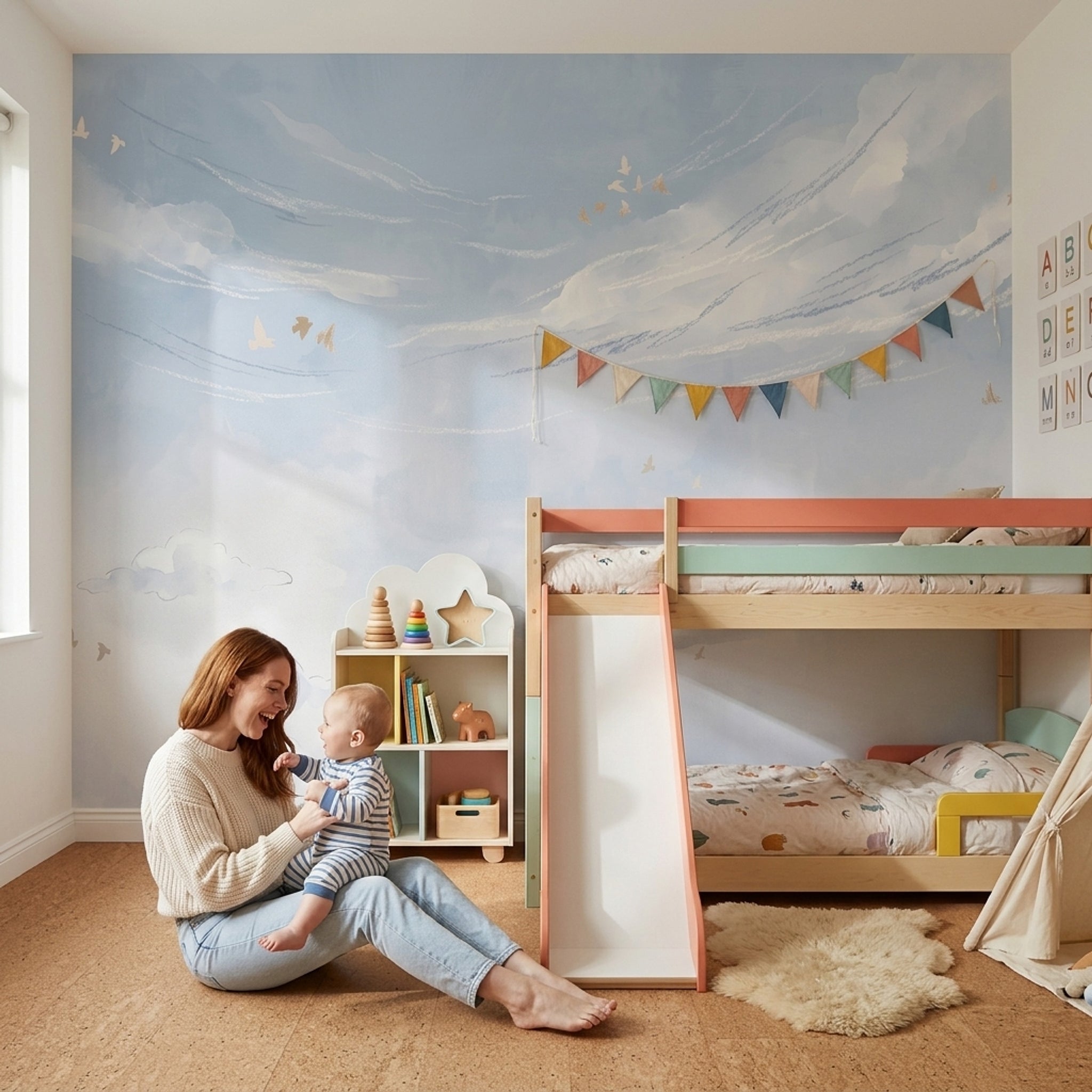 Blue Sky Clouds Wallpaper Sky Clouds Blue Sky Removable Wall Decor