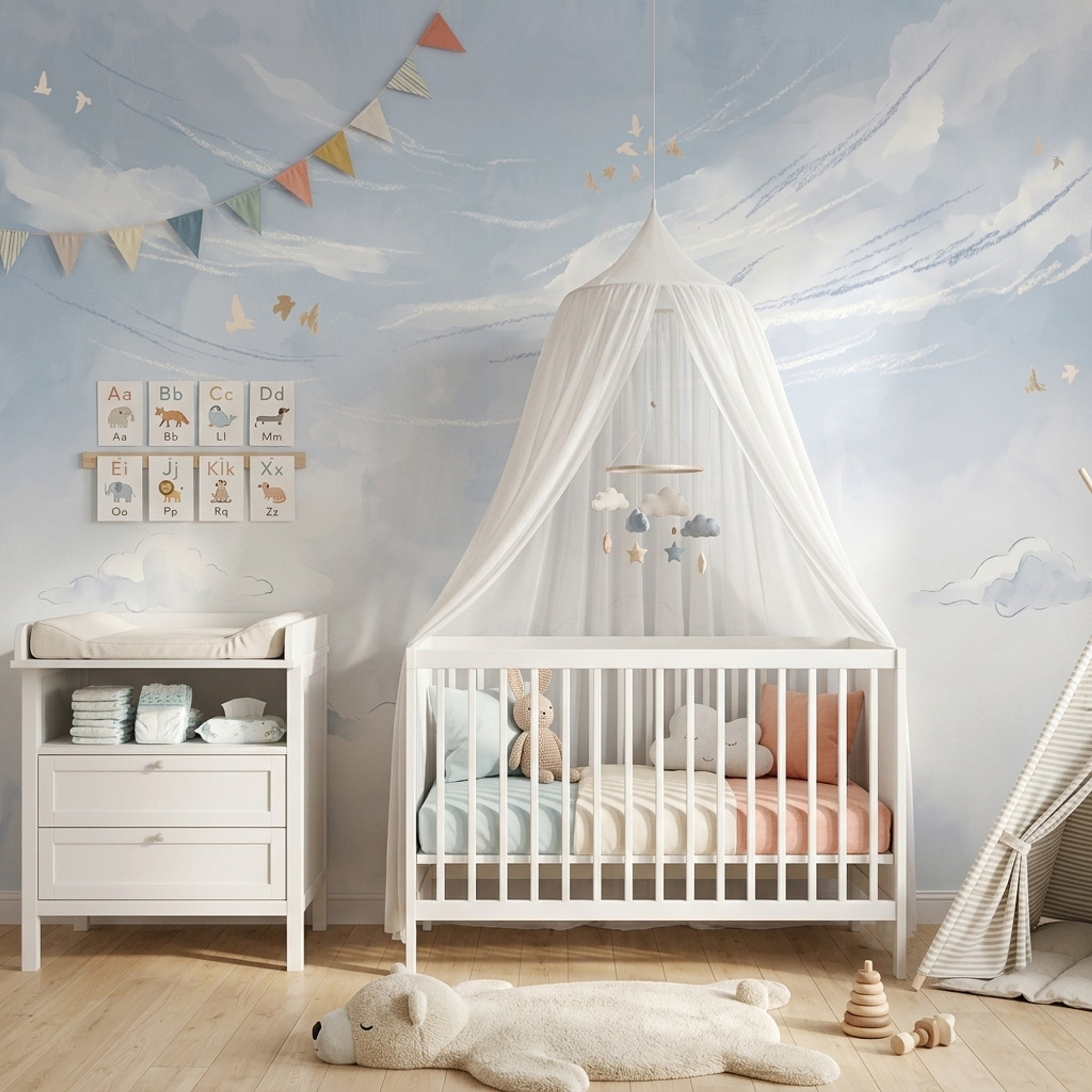 Blue Sky Clouds Wallpaper Sky Clouds Blue Sky Removable Wall Decor