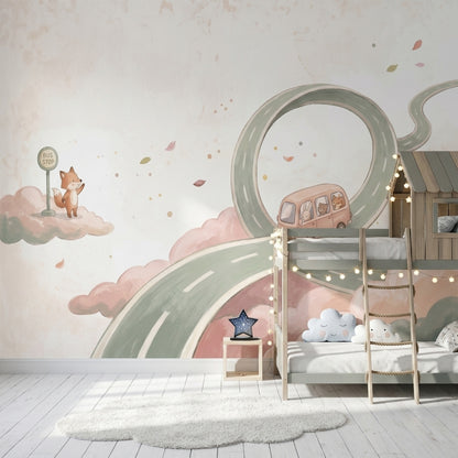Watercolor Texture Wallpaper Pastel Nursery Removable Wall Decor
