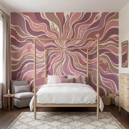Mid Century Modern Wallpaper Retro Abstract Wall Mural