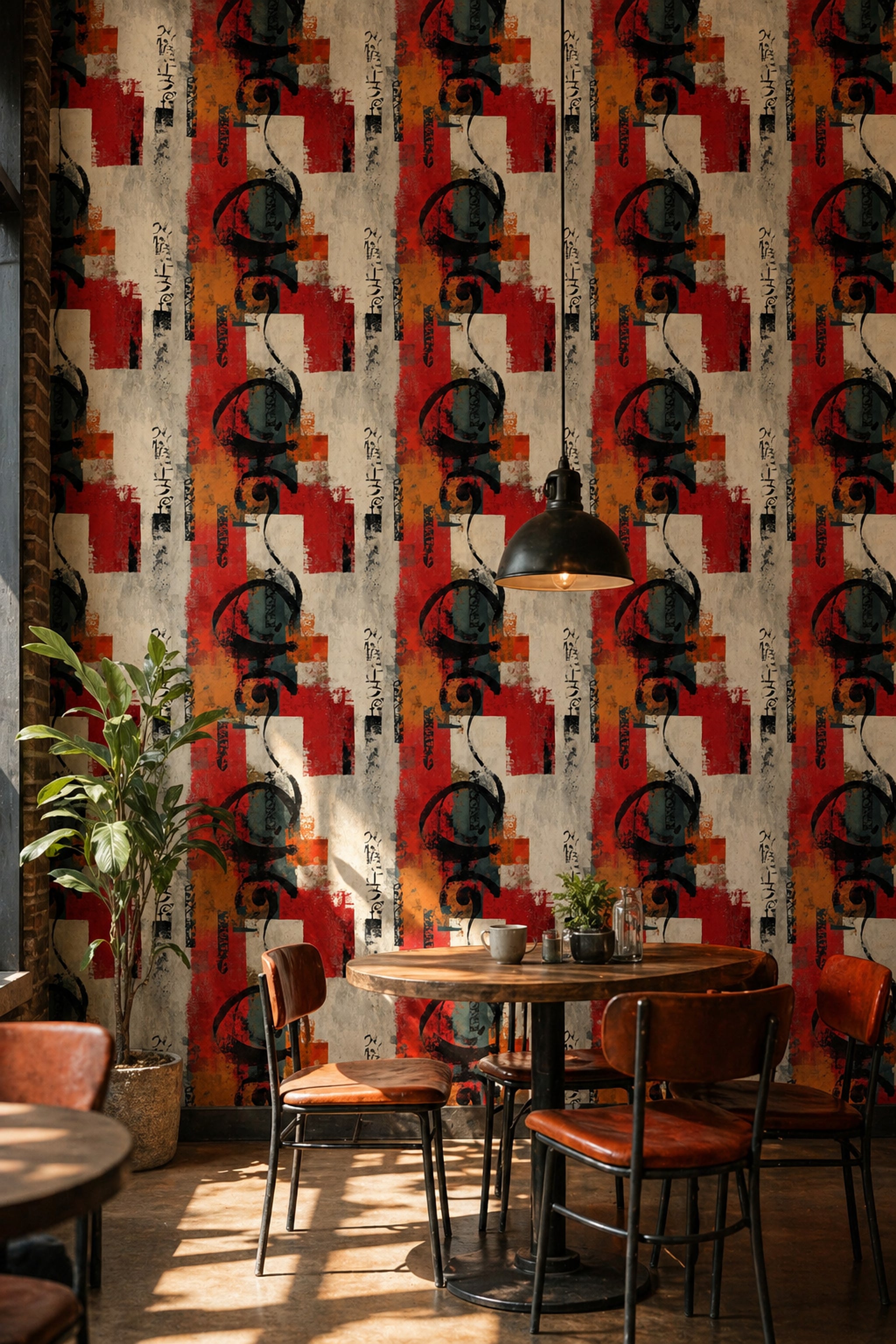 Grunge Texture Wallpaper Abstract Mixed Media Removable Wall Decor