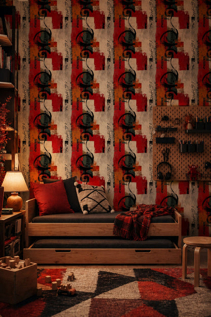Grunge Texture Wallpaper Abstract Mixed Media Removable Wall Decor