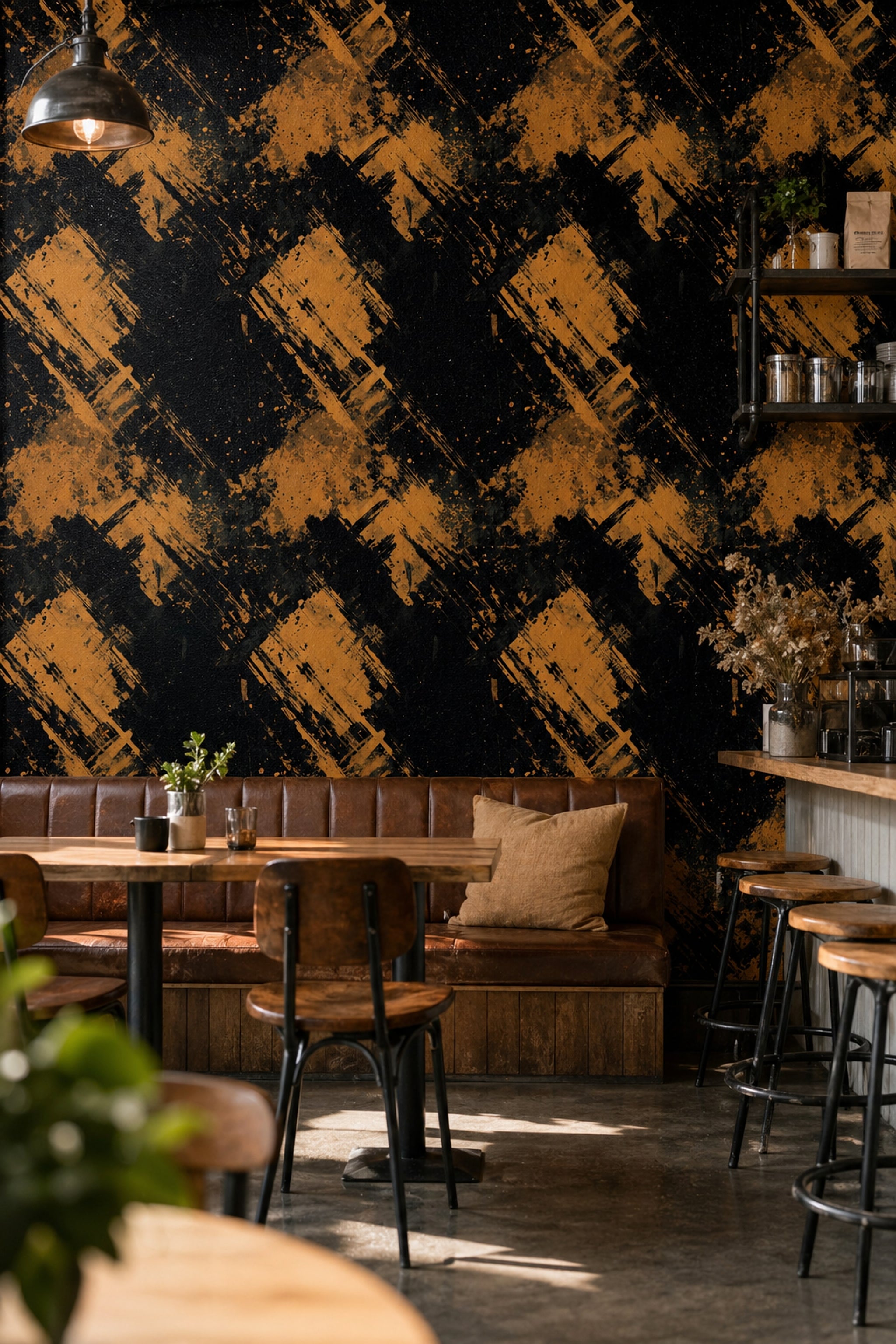 Grunge Texture Wallpaper Abstract Modern Removable Wall Decor