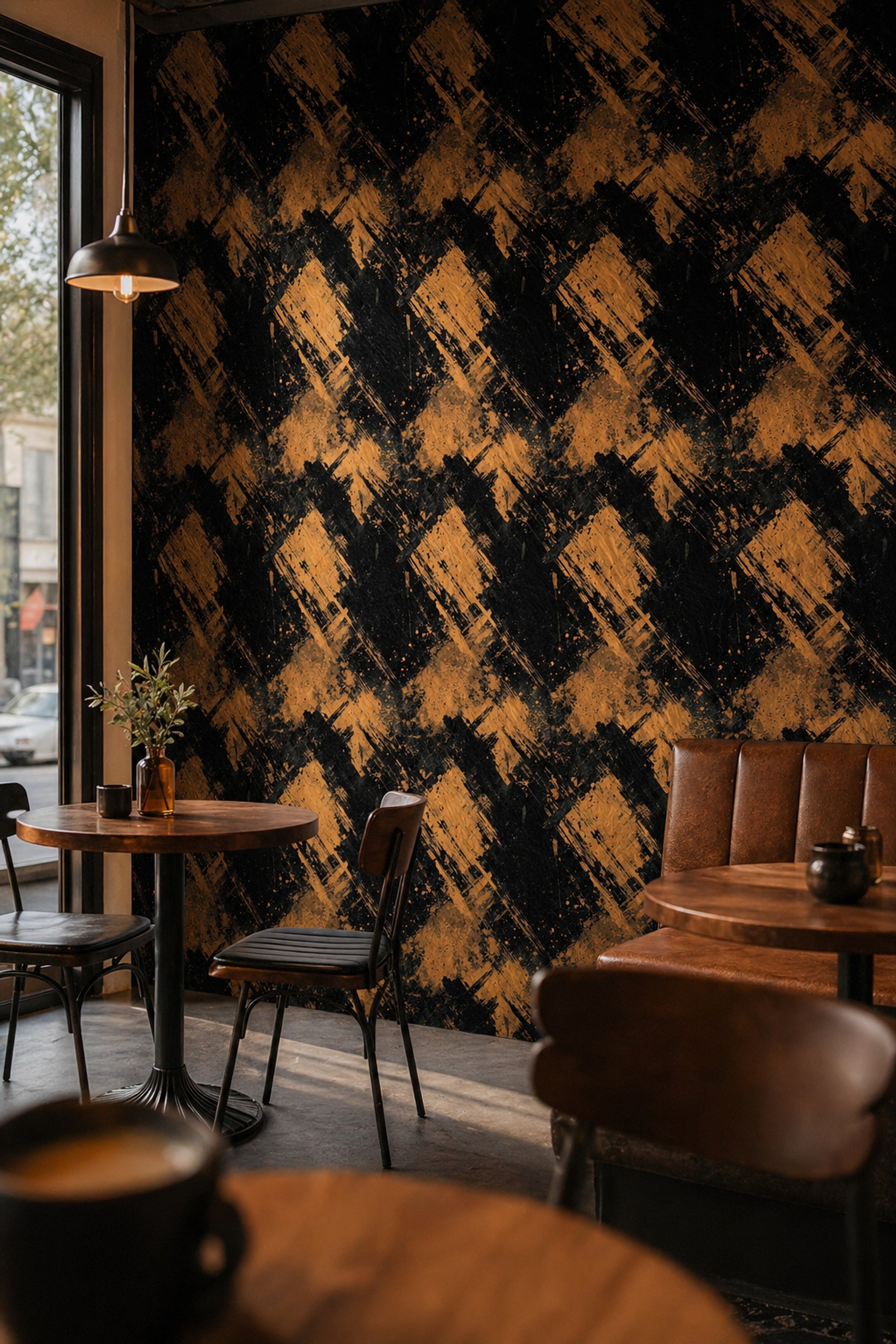 Grunge Texture Wallpaper Abstract Modern Removable Wall Decor