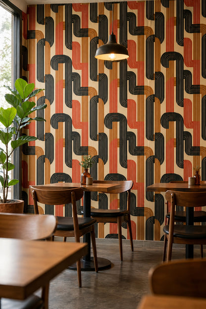 Mid Century Modern Wallpaper Mid Century Modern Removable Mid Century Modern Wall Decor