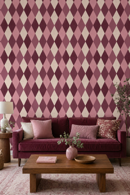 Mid Century Modern Wallpaper Retro Removable Geometric Wall Decor