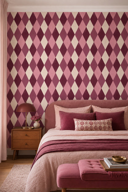 Mid Century Modern Wallpaper Retro Removable Geometric Wall Decor