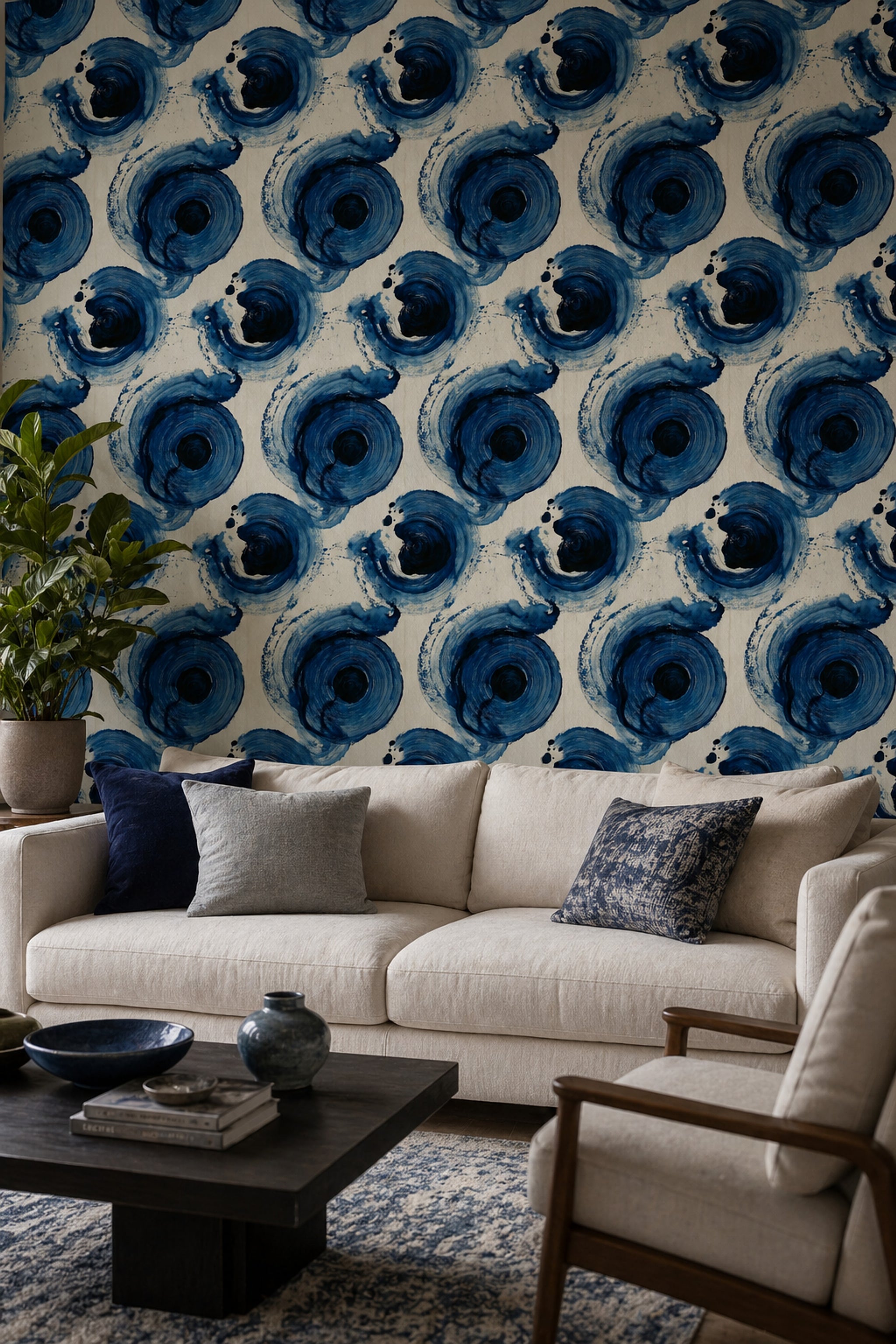 Watercolor Texture Wallpaper Painterly Expressive Decorative Mural