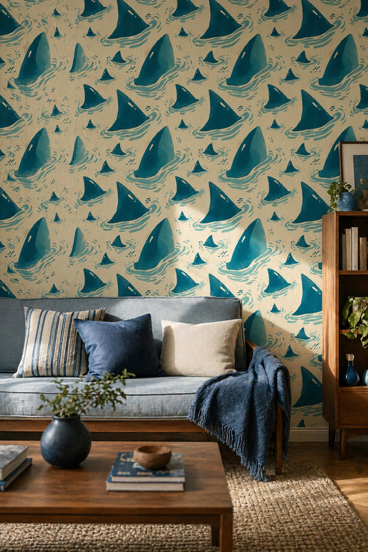 Ocean Wallpaper Waves Coastal Removable Wall Decor